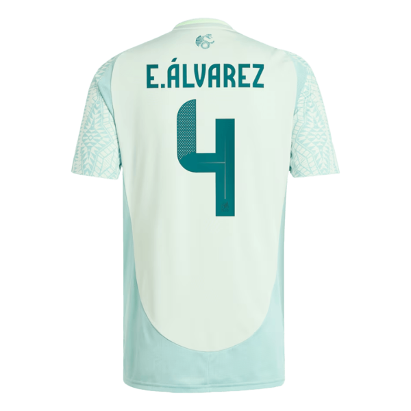 Adidas E.áLVAREZ #4 Authentic Soccer Jersey Mexico Away Shirt 2024