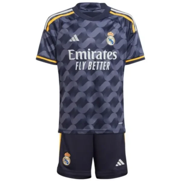 2023/24 Kids Real Madrid Away Jersey Kit