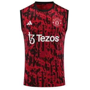 2023/24 Manchester United Pre-Match Vest Jersey Red