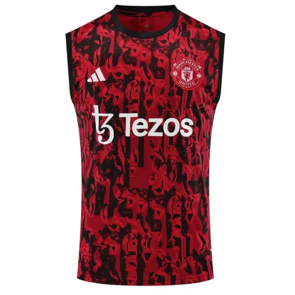 2023/24 Manchester United Pre-Match Vest Jersey Red