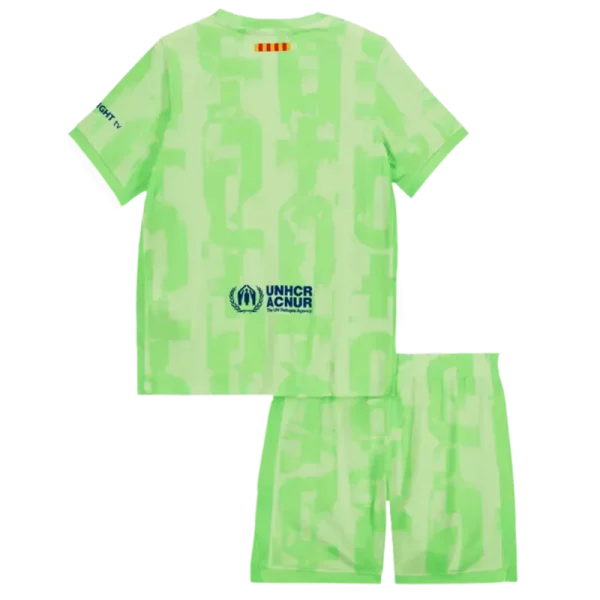 Kids Barcelona Third x Coldplay Kits(Jersey+Shorts) 2024-25
