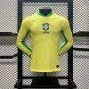 Authentic Soccer Jersey Brazil Home Shirt Long Sleeve 2024