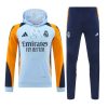 2024-25 Real Madrid Zipper Sweatshirt Kit(Top+Pants) White