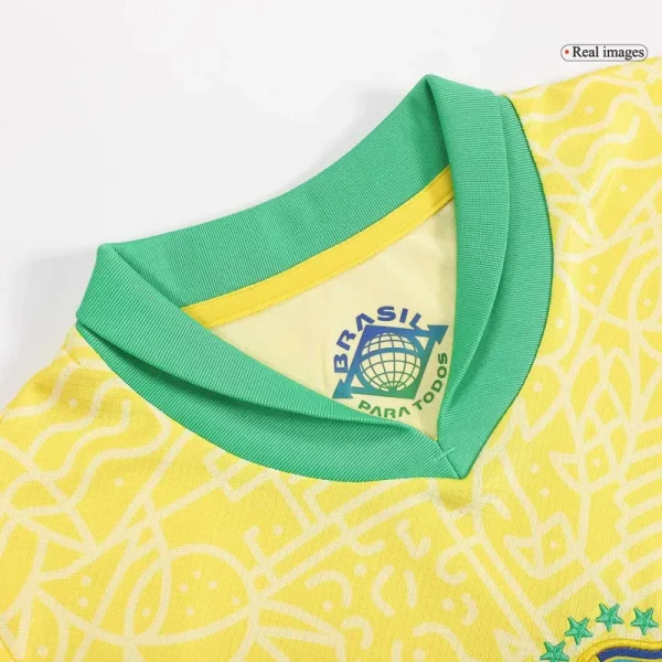 Kids Brazil 2024 Home Kit Copa America 2024 Youth Apparels