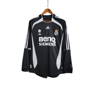 06-07 Real Madrid Away Retro Jersey Long Sleeve