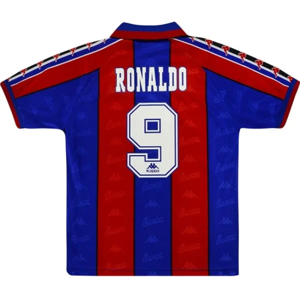 1996/97 Barcelona Ronaldo #9 Retro Home Jersey