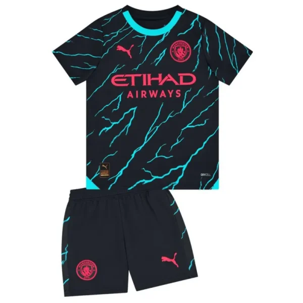 Manchester City Third Away Kit Jersey+Shorts 2023/24