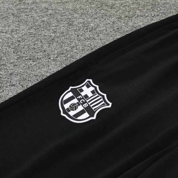 2024-25 Barcelona Zipper Sweatshirt Kit(Top+Pants) White