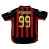 2006/07 AC Milan Ronaldo #99 Maldini #3 Kak¨¤ #22 Retro Jersey Home Replica