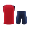 Atletico Madrid Sleeveless Training Kit (Top+Shorts) Red 2023-24
