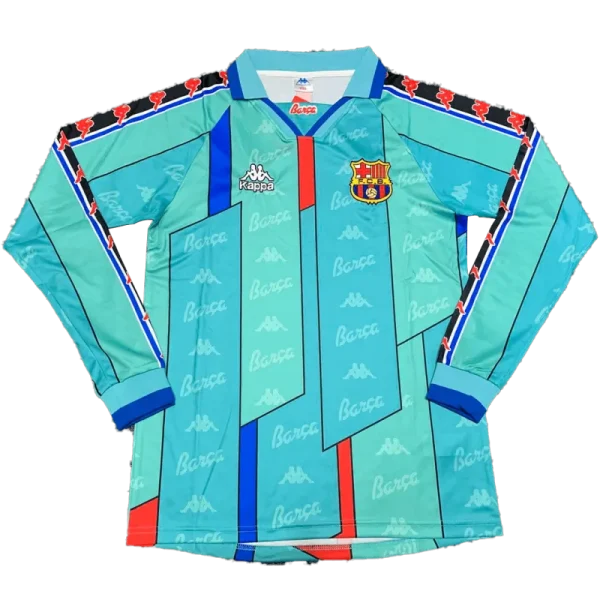 1996/97 Barcelona Retro Long Sleeve Jersey Away