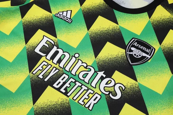 Arsenal Soccer Jersey Training Wear Yellow Black Green 2022/2023