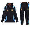 Argentina Nation 2024-25 Hooded Black Training Tracksuit Kits