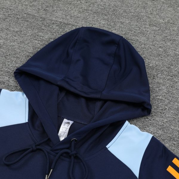 2024-25 Real Madrid Zipper Sweatshirt Kit(Top+Pants) White