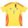Colombia Nation Home L.Díaz #7 James #10 Football Jersey Copa America 2024