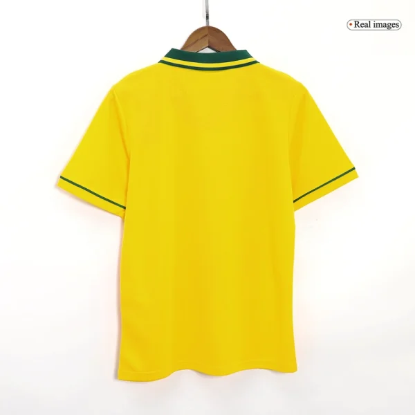 1993-94 Brazil Jersey Custom Home Soccer Retro Jersey