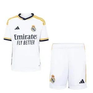 2023/24 Kids Real Madrid Home Jersey Kit
