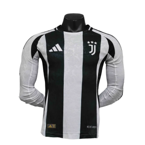 24-25 Juventus Home Soccer Jersey Player Version Long Sleeve