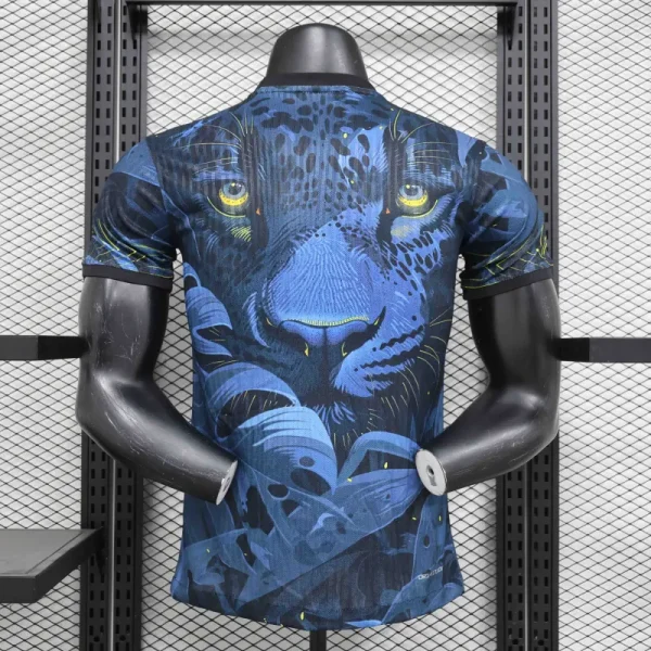 Brazil Nation 24/25 Panther Eyes Player Special Edition Blue Football Jersey