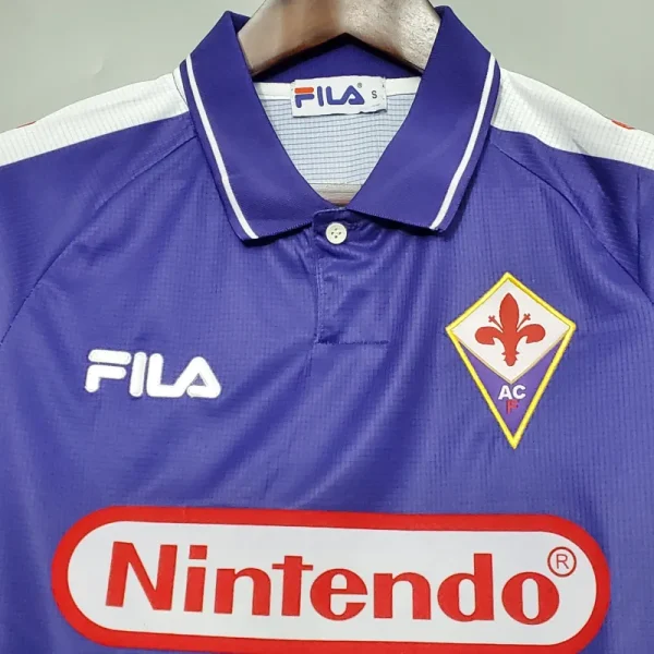 Fiorentina 1998/99 Retro Soccer Jersey Home Replica