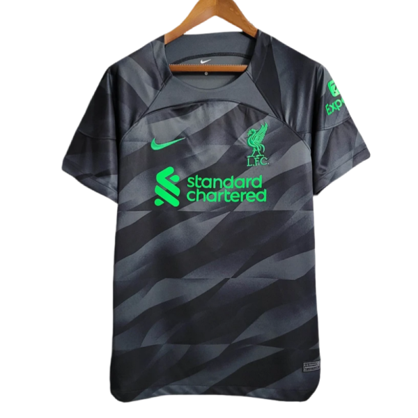 Liverpool Goalkeeper Black Soccer Jersey 2023/2024