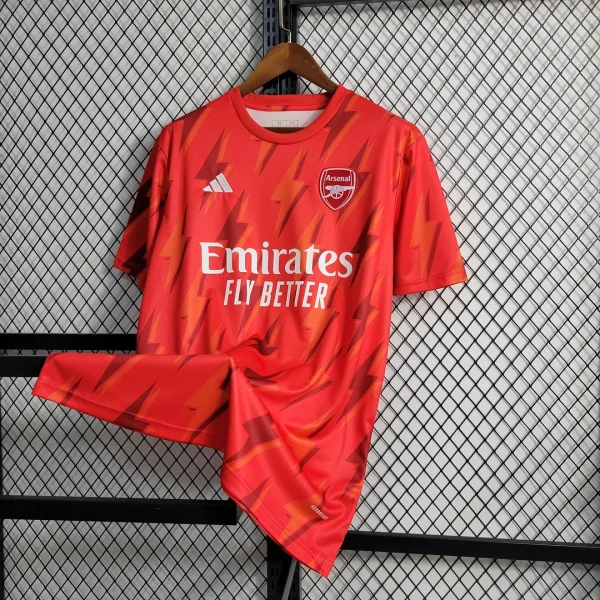 Arsenal Training Wear Red Soccer Jersey 2023/2024