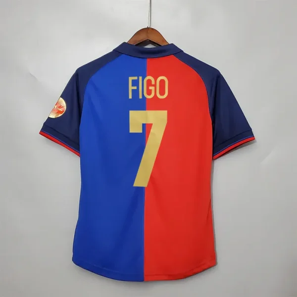 1999-2000 Barcelona Retro Jersey 100-Yeas Anniversary Home
