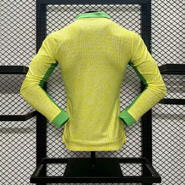 Authentic Soccer Jersey Brazil Home Shirt Long Sleeve 2024
