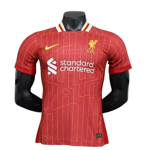 24-25 Liverpool Premier League Champions League Home Player Edition Football Shirt