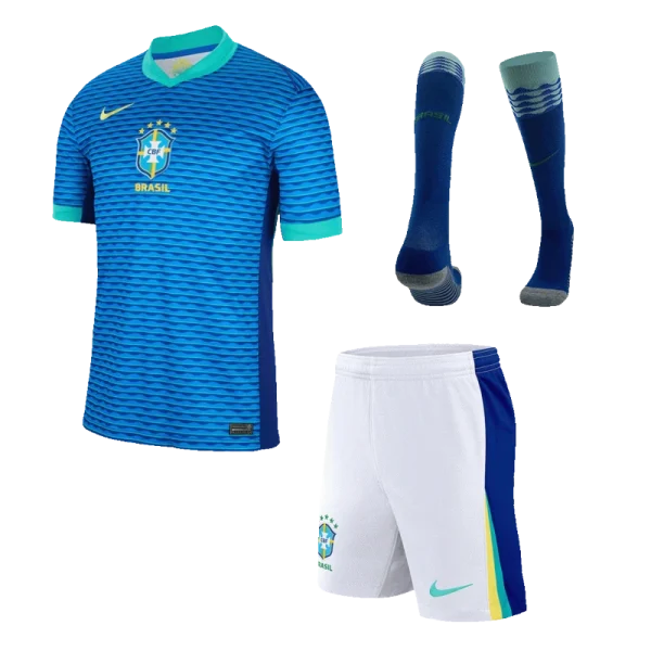 Brazil Away Custom Full Soccer Kits 2024