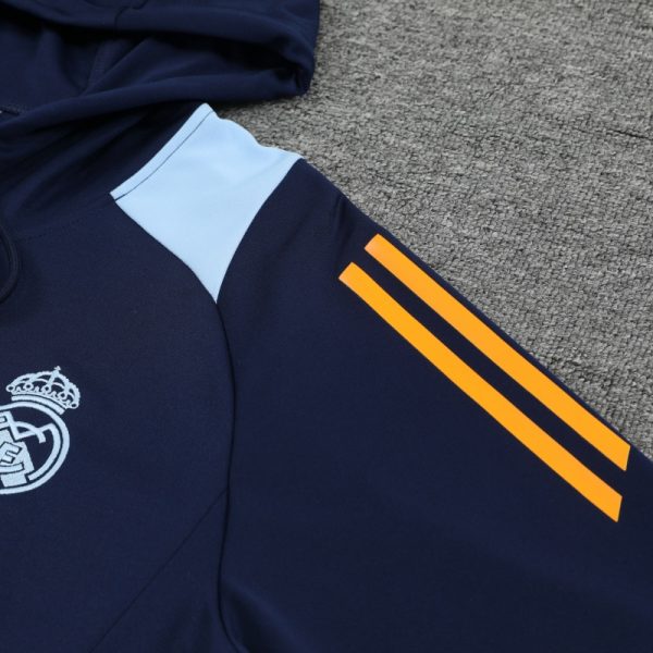 2024-25 Real Madrid Zipper Sweatshirt Kit(Top+Pants) White