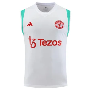 2023/24 Manchester United Pre-Match Vest Jersey White