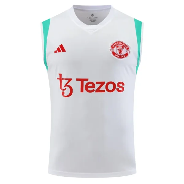 2023/24 Manchester United Pre-Match Vest Jersey White