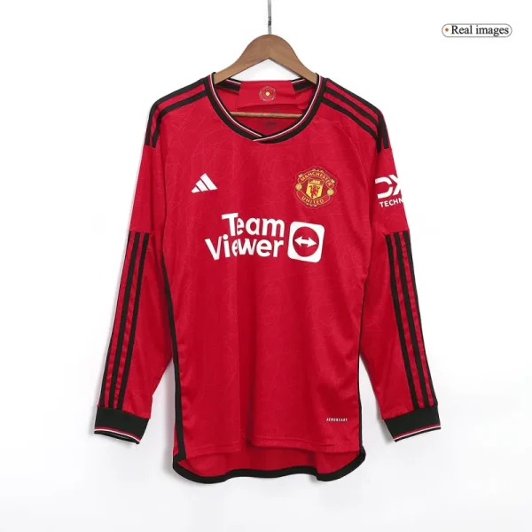 2023/24 Manchester United Home Long Sleeve Jersey