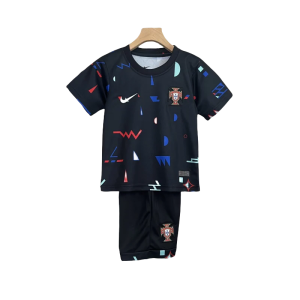 2024 Portugal Grey Training Kid Kits Youth Apparels Sport Jersey