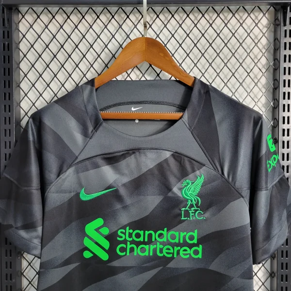 Liverpool Goalkeeper Black Soccer Jersey 2023/2024