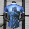 Brazil Nation 2024 Cristo Redeemer Player Edition Blue Football Jersey Shirt