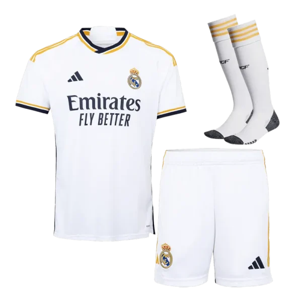 2023/24 Real Madrid Home Whole Kit(Jersey+Shorts+Socks)