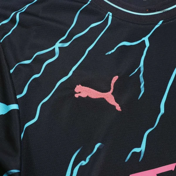 Manchester City HAALAND #9 GREALISH #10 DE BRUYNE #17 J.ALVAREZ #19 FODEN #47 Japanese Tour Printing Third Jersey 2023/24