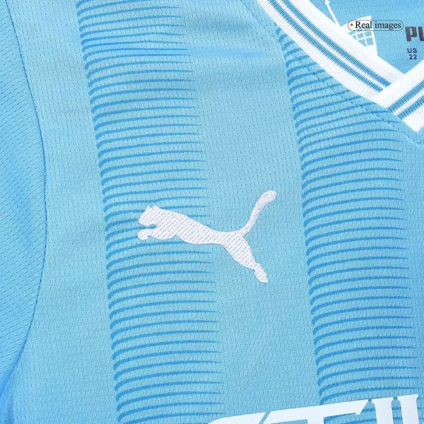 Kids Manchester City Home Jersey Kit 2023/24