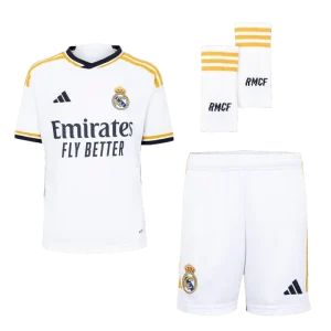 2023/24 Kids Real Madrid Home Whole Kit(Jersey+Shorts+Socks)