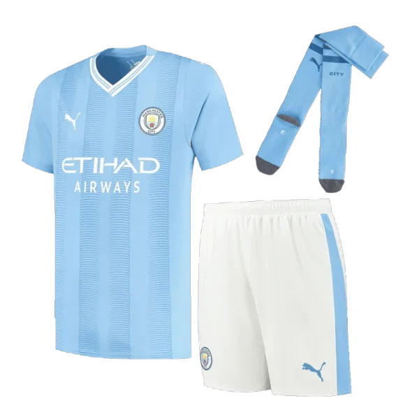 Manchester City Home Whole Kit(Jersey+Shorts+Socks) 2023/24