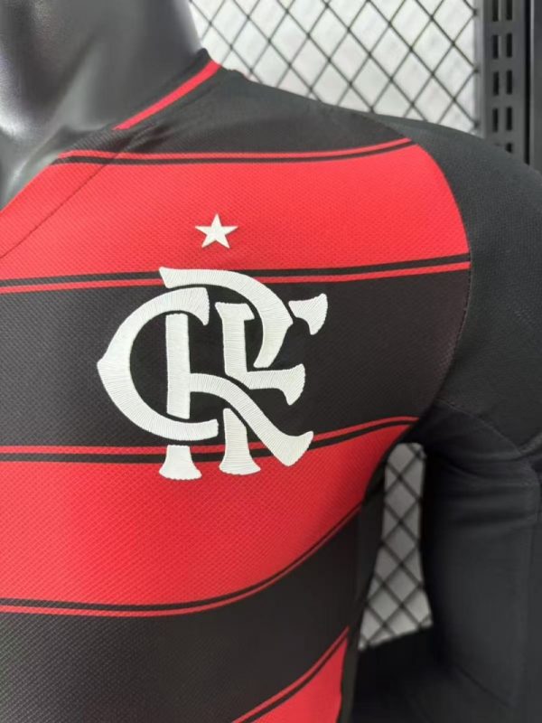Flamengo 2025/26 home new player edition Long sleeves football jersey