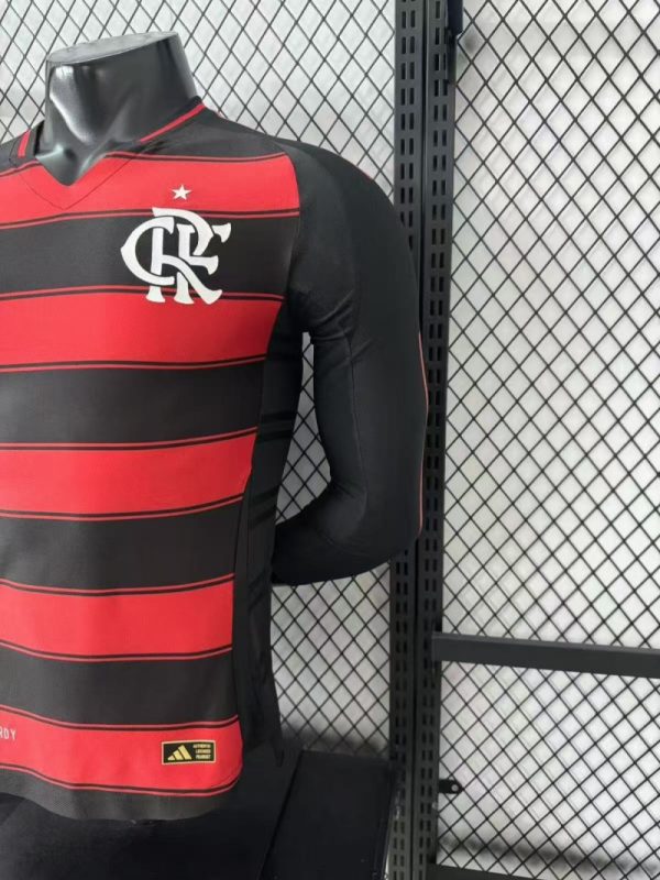Flamengo 2025/26 home new player edition Long sleeves football jersey