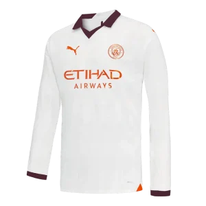 2023/24 Manchester City Away Long Sleeve Jersey