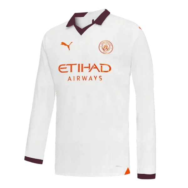 2023/24 Manchester City Away Long Sleeve Jersey