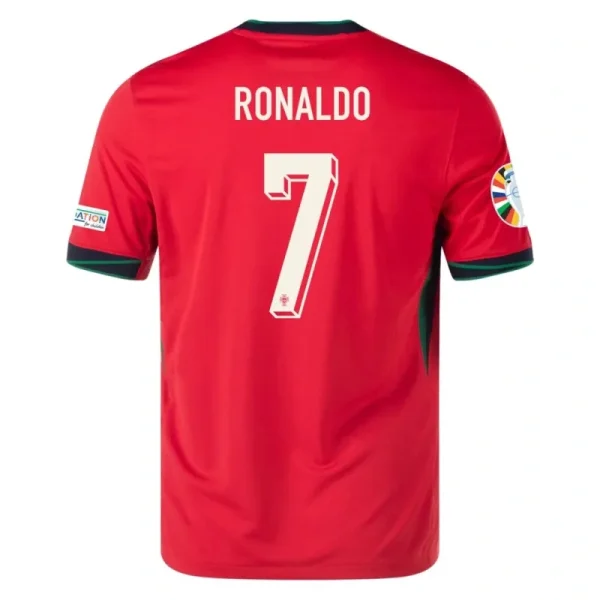 2024 Portugal Nation Home Ronaldo #7 R. Le?o #17 Pepe #3 Jersey Euro