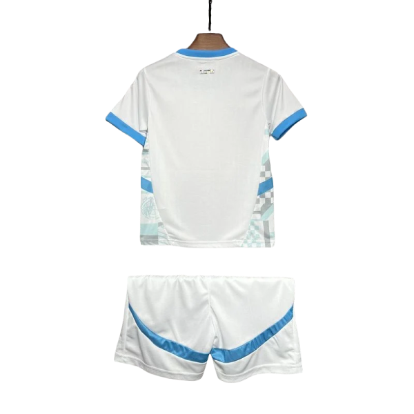 24-25 Marseilles Home Soccer Kids Kit Jersey+Shorts