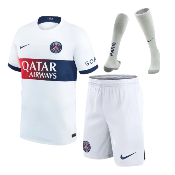 23-24  PSG Away Whole Kit Jersey+Shorts+Socks