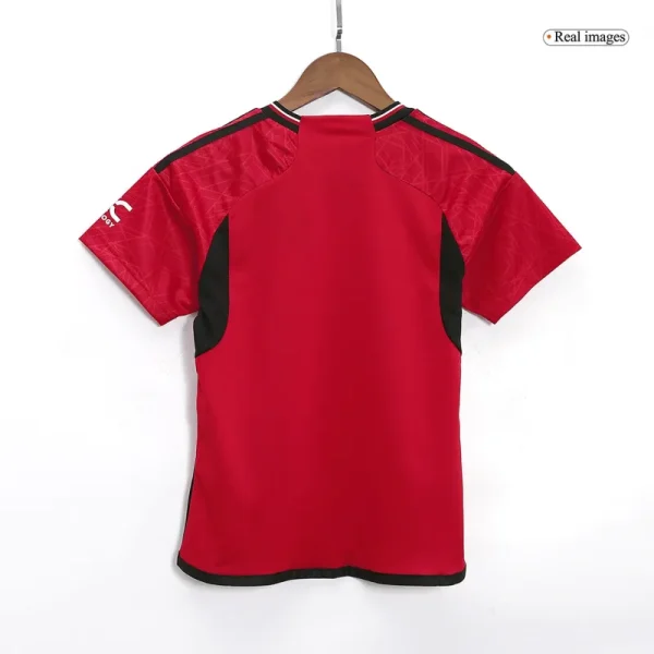 2023/24 Kids Manchester United Home Jersey Kit